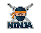 creative unique ninja mascot logo with unlimited revision