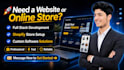 do full stack web development, shopify stores and custom software development
