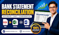do reconcile bank statement PDF to editable formate