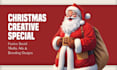 design christmas creative posts ads and festive branding visuals