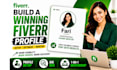 create and complete your fiverr profile setup and mentoring