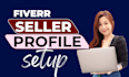 create and complete your fiverr profile setup