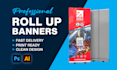 design attractive roll up banner