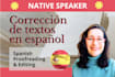 corregiré y editaré tu texto en español como hablante nativo