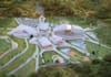 redesign site plan layout,modern building design,master plan rendering,landscape