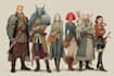 paint your dnd characters together in a party composition