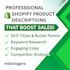 write SEO optimized shopify product descriptions