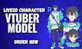 design and rig live2d vtuber model, anime model, 2d vtuber model vtuber rigging