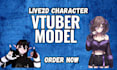 design and rigging your high quality male vtuber model in live2d anime