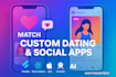 develop a modern onlyfans app dating app with ai matchmaking for android and ios
