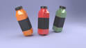 create a professional and 3d bottle mockup for your product