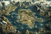 make a  fantasy map illustration