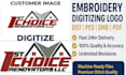 professionally digitize your logo for embroidery into dst, pes, emb files