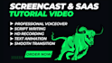 do screencast tutorial or explainer videos for website, app or saas products