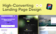 design a high converting figma landing page UI UX