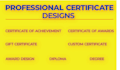 design diploma, degree, and award certificates professionally