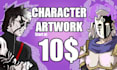 draw dnd character art, character illustration or concept art