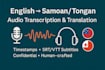 transcribe and translate en