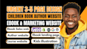 do kid book author website, children book website, ebook design, author website