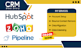 do hubspot crm data management, data cleaning and data entry