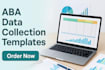create aba data collection templates, data entry, excel templates, sap abap, aba