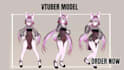 design an anime vtuber model, with advanced live2d vtuber model