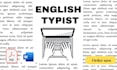 do fast english typing job