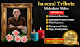 create a funeral slideshow and memorial video in 12 hours