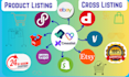 cross list products using vendoo, list perfectly, flyp, and crosslist