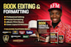 book editing and formatting , children book, ebook editing, book proofreading