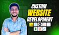do website development as full stack web developer, front end, backend developer