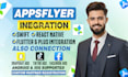 set up appsflyer, facebook app events and revenuecat with sdk integration