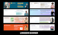 design a professional linkedin banner