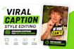 create custom captions and animations for reels and ads