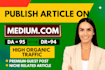 do massive medium article promotion