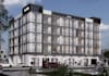 visualized 3d mixed used commercial building,office design,complex,cgi rendering