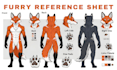 draw character ref sheet furry ref sheet anime oc 2d character reference sheet