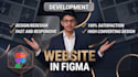 develop a responsive website with custom figma UI UX design