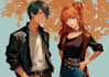 create a anime couple character art anime