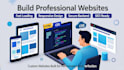 develop responsive and modern website using HTML, CSS and js