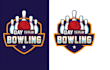 design awesome bowling logo