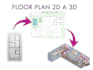 plano arquitectonico 3d y 2d