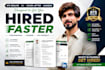 design an ats friendly resume CV cover letter and linkedin