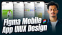 do mobile app UI UX design, figma app design, healthcare saas app UI