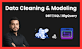 clean, model, and optimize your data using dbt, sql, and bigquery