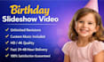 create birthday photo slideshow video with music in 12 hours