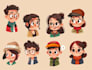 draw cute cartoon characters