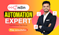 build n8n automation workflows, ai agents, and API integrations