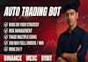 build auto trading bot for binance, bybit, coinbase