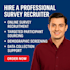do surveys and fill questionnaires